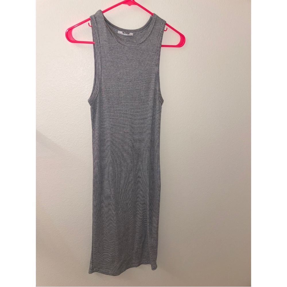 Long Gray European Style Bodycon Dress - Picture 2 of 7